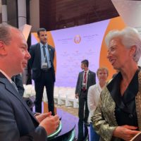 Rabbi Schneier with International Monetary Fund Managing Director Christine Lagarde